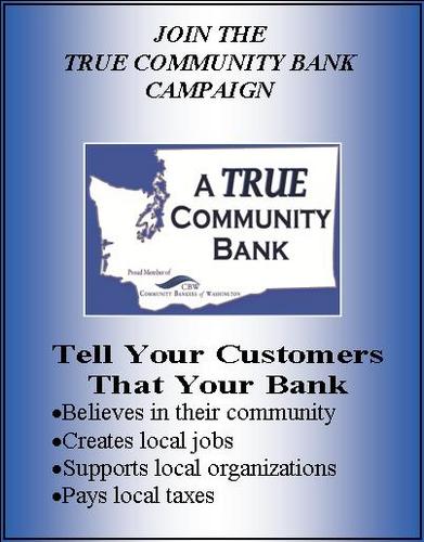 Community Bankers of Washington's mission is to be the unified resource exclusively for the independent community banks in Washington State.