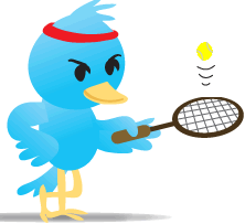 Miki here. Following your favorite tennis stars on twitter.