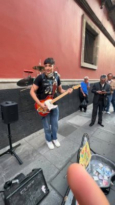 Mexico street musical and instrumenter one-man bands