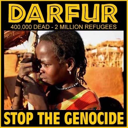 Trying to raise money for Darfur.
