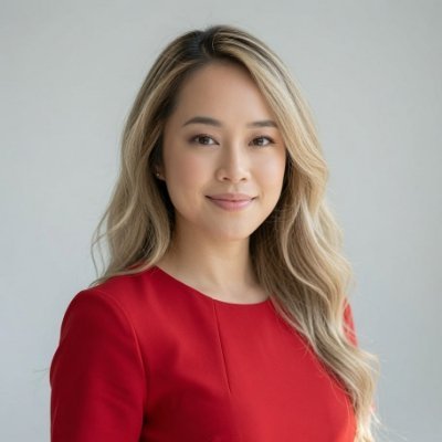 Pretty girl with a powerful brand