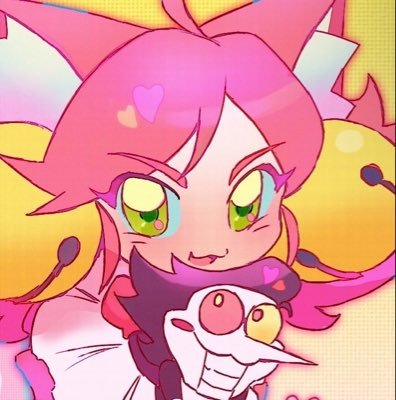 random art mostly delta rune aroace (I think?) 🤔
Spamton and pink