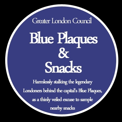 plaques_snacks's profile picture. Harmlessly stalking the legendary Londoners behind the capital's Blue Plaques, as a thinly veiled excuse to sample nearby snacks