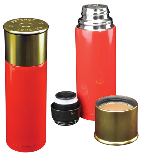 Field sports enthusiasts
will love loading this
cartridge-shaped vacuum
flask into their rucksacks for
a great days shooting!