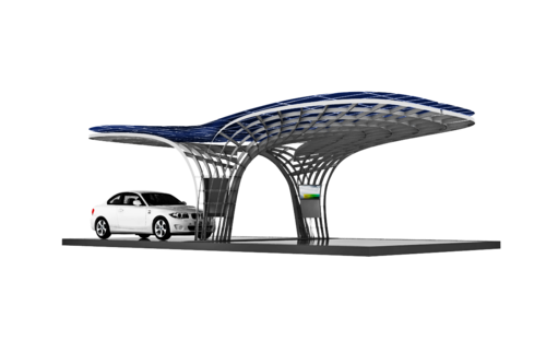 With the Point.One solar charging station, EIGHT uses the energy of sunlight to make the unrivalled potential of emission-free mobility visible.