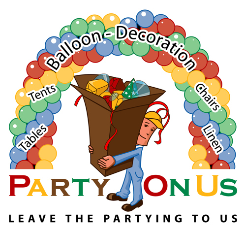 Party On Us is located @ 18065 E. 8 Mile Rd.Eastpointe, MI. Party Supplies, Balloon Decor,Costumes, Party Rental Table & Chairs, Red Carpet, Bouncers & Tents.