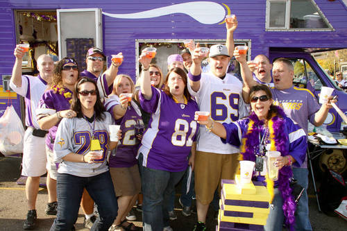 Minnesota Vikings Football Fans from Purple Lot #3/Ski-U-Mah@TCF and now US Bank - join us at the Purple Thunder for tailgating!