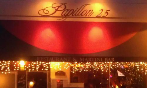 The brainchild of owners Albert and Yanick Ranieri, Papillon 25 towers as the area's premier restaurant and martini bar since opening in November 2003