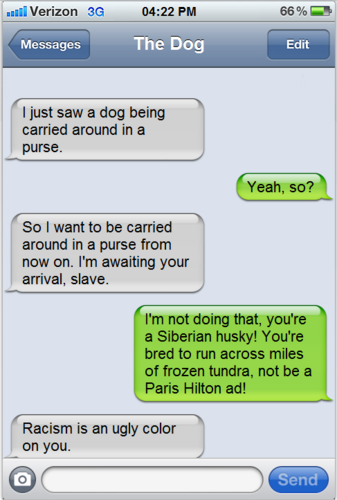 World's first texting dog. Check out my site! http://t.co/uXg8RVd6Yv