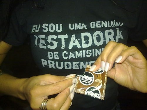 Testadora de Camisinhas Prudence 2010... testando COM GOSTO! ♥