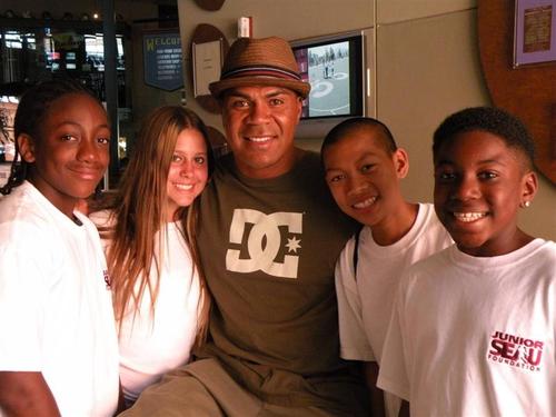 The Junior Seau Foundation was established in 1992 by All-Pro linebacker Junior Seau to support underprivileged youth in San Diego County.