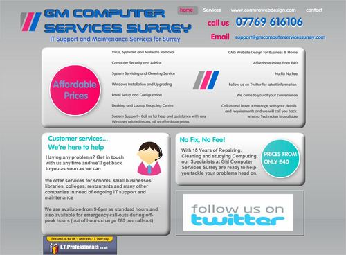 Computer Maintenance, IT Support and Professional Cleaning Services For Surrey