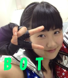 川* ^_〉^)＜botでもヒッシでがんばります。　（モーニング娘。１０期メンバーの佐藤優樹ちゃんの非公式botです。現在まだテスト段階です。フォローは自動で返します。何かありましたらDMでお願いします。）