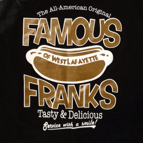 realfamousfrank's profile picture. The REAL Famous Franks.
The hot dog cart on Purdue campus in West Lafayette IN!