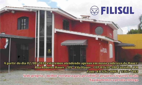 Representante das Industrias Filizola no estado do Paraná.
Vendas e Assistência Técnica