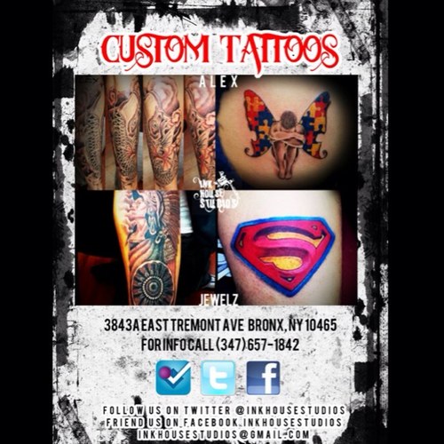 inkhousestudios's profile picture. We Create Dreams & Fix Nightmares Specializing in Custom Tattoos come see us 3843A E Tremont Ave. Bronx NY 10465 Or please call to book an appt: (347) 657-1842