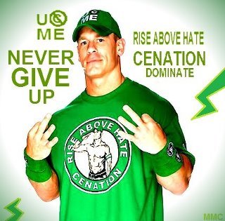 my dream is to be a wwe superstar one day ill make it come true im a huge wwe fan my fav wwe superstar is john cena always #RiseAboveHate