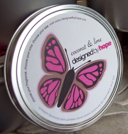 Designed By Hope is a small candle company in Nashville, TN raising money and awareness for Breast Cancer. I am also a co-founder of Women Rock For The Cure.