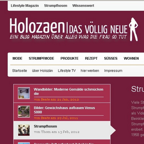 Lifestyle wird hier großgeschrieben und ist authentisch. Das Magazin Holozaen.de behandelt alle Lifestyle Themen mit denen sich die moderne Frau befasst.
