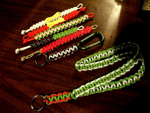 Trying to take off with the paracord business, Home made Paracord Bracelets, Necklaces, Lanyards, Keychains, and More. & I DO follow back!