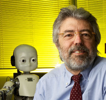 I work with a great group of scientists studying the human being by building robots and building robots by studying humans