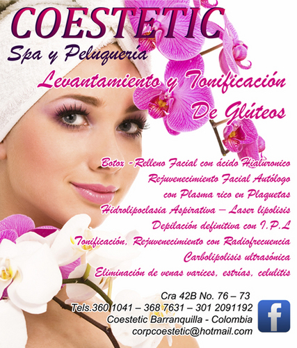 COESTETIC's profile picture. coproración educativa para la ciencia y la estética, 26 años de experiencia/ servicio de spa CARRERA 42 B # 76-73, 3601041-3687631