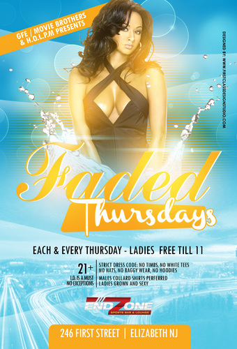 ENDZONETHURS's profile picture. EACH & EVERY THURSDAY WE BE PARTYING HARD AT THE END ZONE 246 FIRST ST. ELIZABETH, NJ $4REE.99 FOR LADIES BEFORE 11PM #BOOM