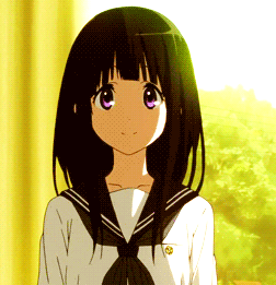 Hello~! I'm Chitanda Eru from class 1-A. I'm the president of the Classics Club. Pleased to meet you!