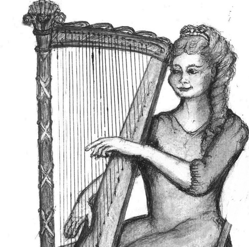 Fiona Katie Roberts , Designs, her own harps. When Fiona plays there is a lifeforce, A vitality which travels through the harps and is translated into action