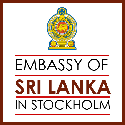 Embassy of the Democratic Socialist Republic of Sri Lanka in Sweden. Concurrently accredited to Denmark, Estonia, Finland, Iceland,Latvia, Lithuania and Norway.