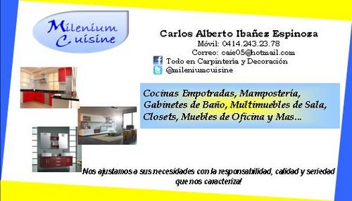 MileniumCuisim's profile picture. Fabricación y diseño de Cocinas Empotradas, Mampostería, Gabinetes de Baño, Multimuebles de Sala, Closets, Muebles de Oficina y Mas...