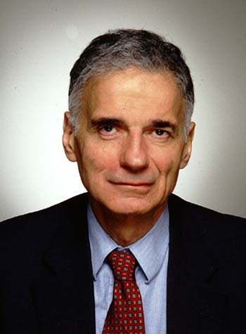 The official Twitter page of consumer advocate, author and former presidential candidate Ralph Nader. (Tweets by Nader staff unless designated with -R)