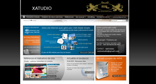 Xatudio : Création de site web - dévelopement de site web -  site web flash - site web vitrine - site web e-commerce .