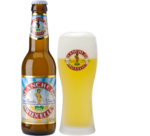 The Blanche de Bruxelles is a typical beer from the past. Blanche de Bruxelles owes its natural cloudiness to the presence of wheat (40%). During the boiling