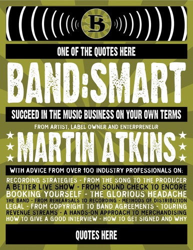BandSmart's profile picture. The follow up to Martin Atkins' @marteeeen Amazon Top 20 Music Business Book Tour Smart...Coming soon!