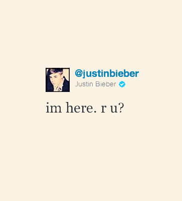 @justinbieber i hopfe you follow me ♥ NSN .