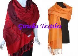 We are the wholesaler and manufacturer of shawls and scarves. We are making each and every items in them like from 100%Viscose Shawls to 100%Cashmere Shawls.