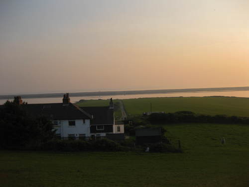 Sea View Holiday Coastguard Cottage in Dorset. Panoramic Views over Chesil Beach, and the Jurassic Coastline.