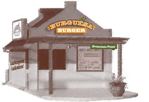 Mexican Burgers, Fries, Shakes, and Beverages...aqui.