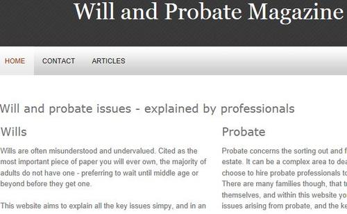 We have news, reports and easy to understand guides for the public, and will and probate professionals.