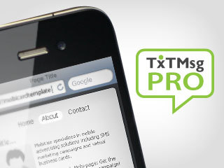 TxTMsgPro (TMP) offers both businesses and individuals a variety of easy-to-use and cost effective text messaging and mobile marketing services.
