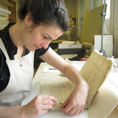 History of bookbinding and book as artefact; book and archival conservation.