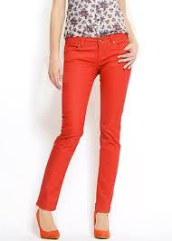 Red pants.
