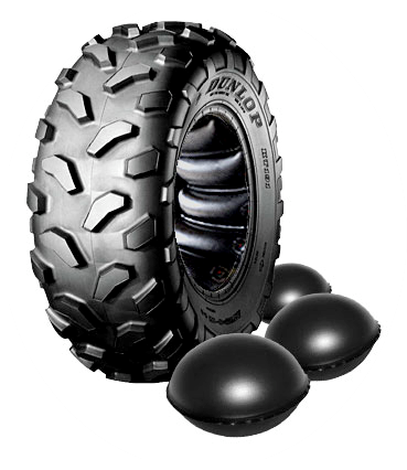 With TireBalls, your tires are virtually flat-proof. TireBalls uses a multiple air cell design that allows you to puncture air cells and keep riding.