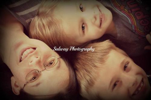 I have to amazing kids that I love dearly! And I work at a daycare full time (which I love!) And that is pretty much it! :-)