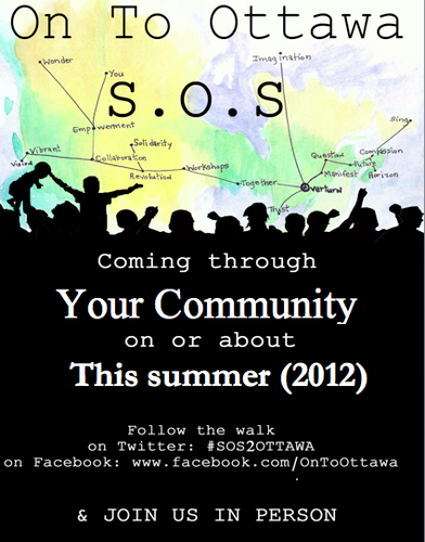 SOS2Ottawa's profile picture. A Canadian walk for change by facilitating the building of solidarity, connections, collaboration, and empowerment of individuals and communities. Join us!