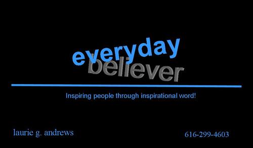 everydaybel's profile picture. everydaybeliever is an inspirational shirt company for the everyday believer...
we are quoting God's inspired word, spoken by Jesus