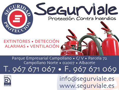 SEGURVIALE's profile picture. Segurviale es una empresa que se dedica al mantenimiento, venta, administración e instalación de productos contra incendios, en Albacete