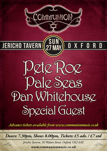 Hosting live music events every month at the Jericho Tavern in Oxford. 
oxford@communionmusic.co.uk
