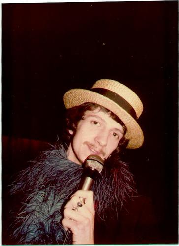 Nearly 59, Ahggg! Still as good looking thoughif rather fatter. Used to be in bands. Still do some singing